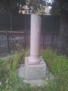 Cippo in via Dorando Pietri (Stadio Flaminio) 2